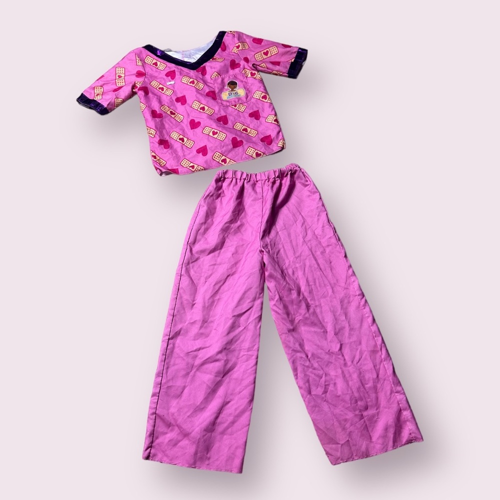 Girls Disney Just Play Doc McStuffins Costume Dress Up Outfit Size 4-6X
